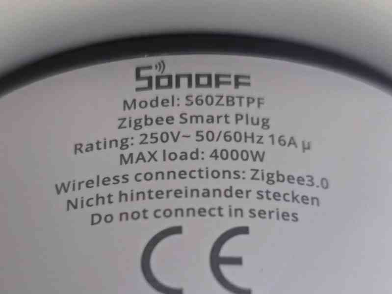 3 ks NOVÉ Sonoff S60ZBTPF zigbee Chytrá zásuvka  - foto 7