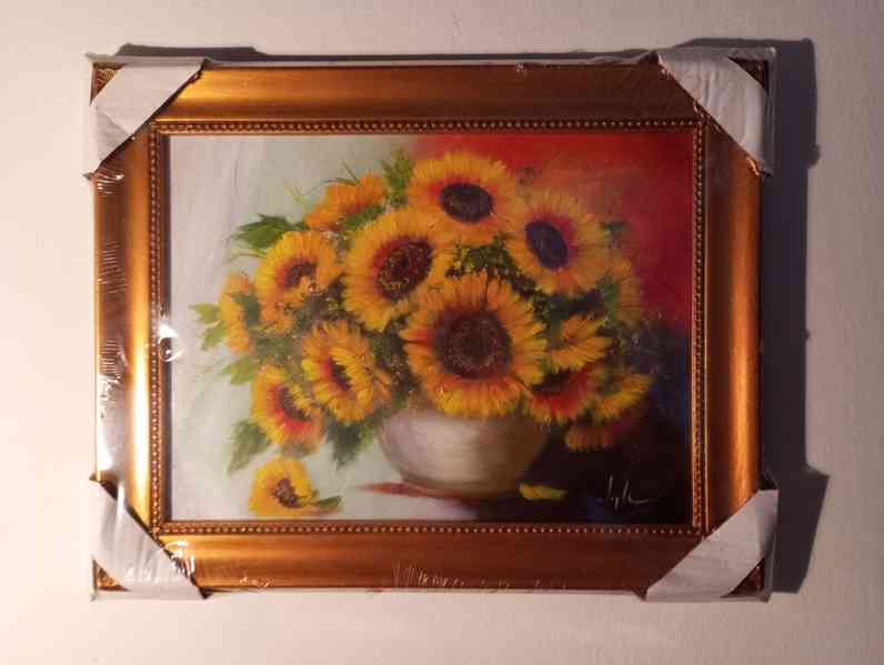 Olejomalba na plátně - zdobený rám 490x390 mm - 10 - - foto 2