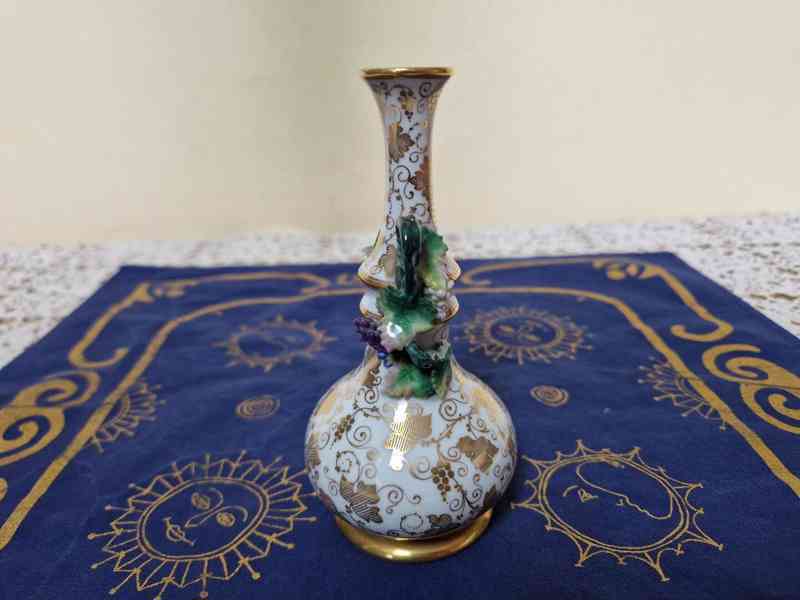 Krásná menší zlacená Váza Loket 19st Biedermeier - foto 4