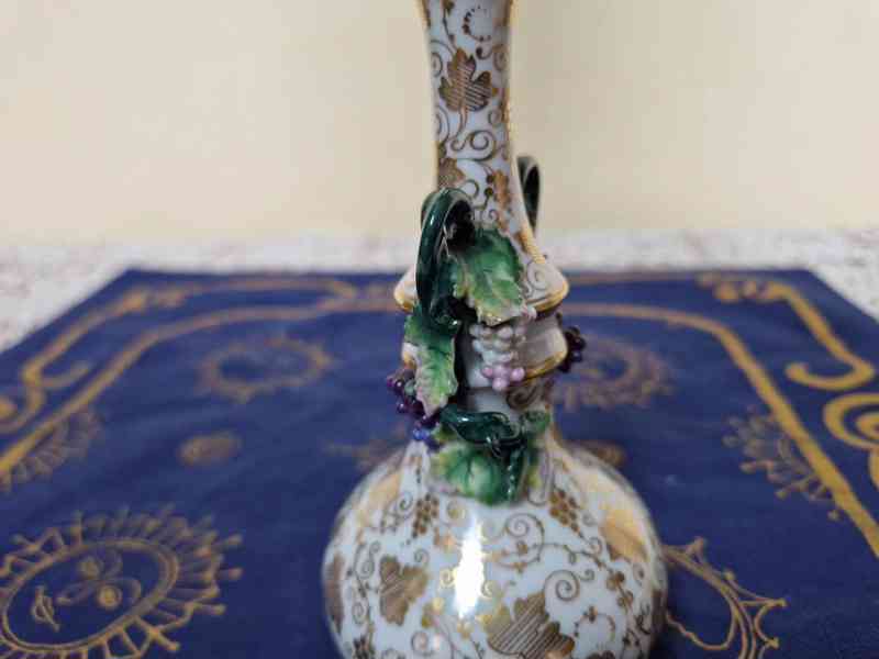 Krásná menší zlacená Váza Loket 19st Biedermeier - foto 7