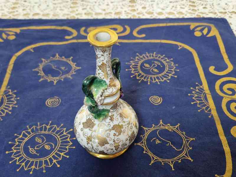 Krásná menší zlacená Váza Loket 19st Biedermeier - foto 2
