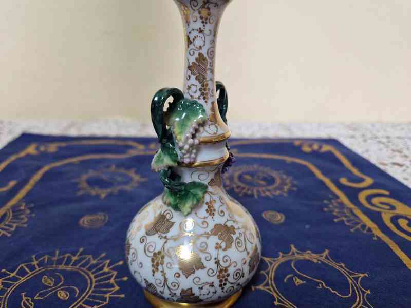 Krásná menší zlacená Váza Loket 19st Biedermeier - foto 3