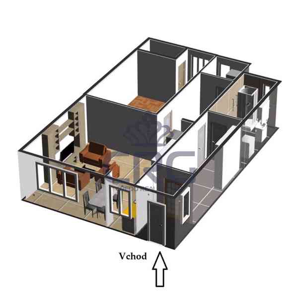 PRONÁJEM LUXUSNÍHO BYTU 2+KK O CP CCA 81 M2 V RAJHRADĚ - foto 2