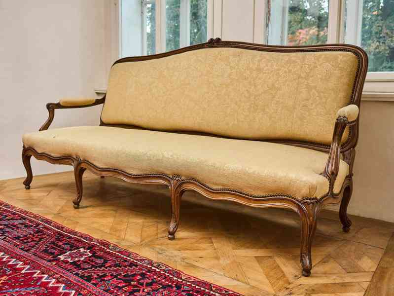 Velká starožitná sofa Ludvík XV - foto 2