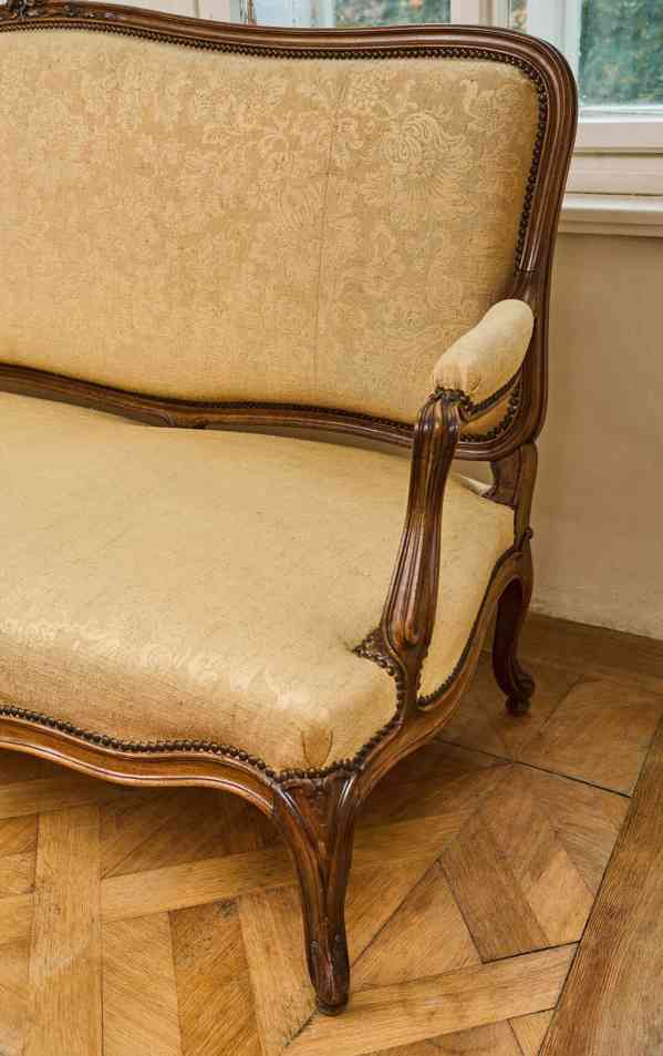 Velká starožitná sofa Ludvík XV - foto 3