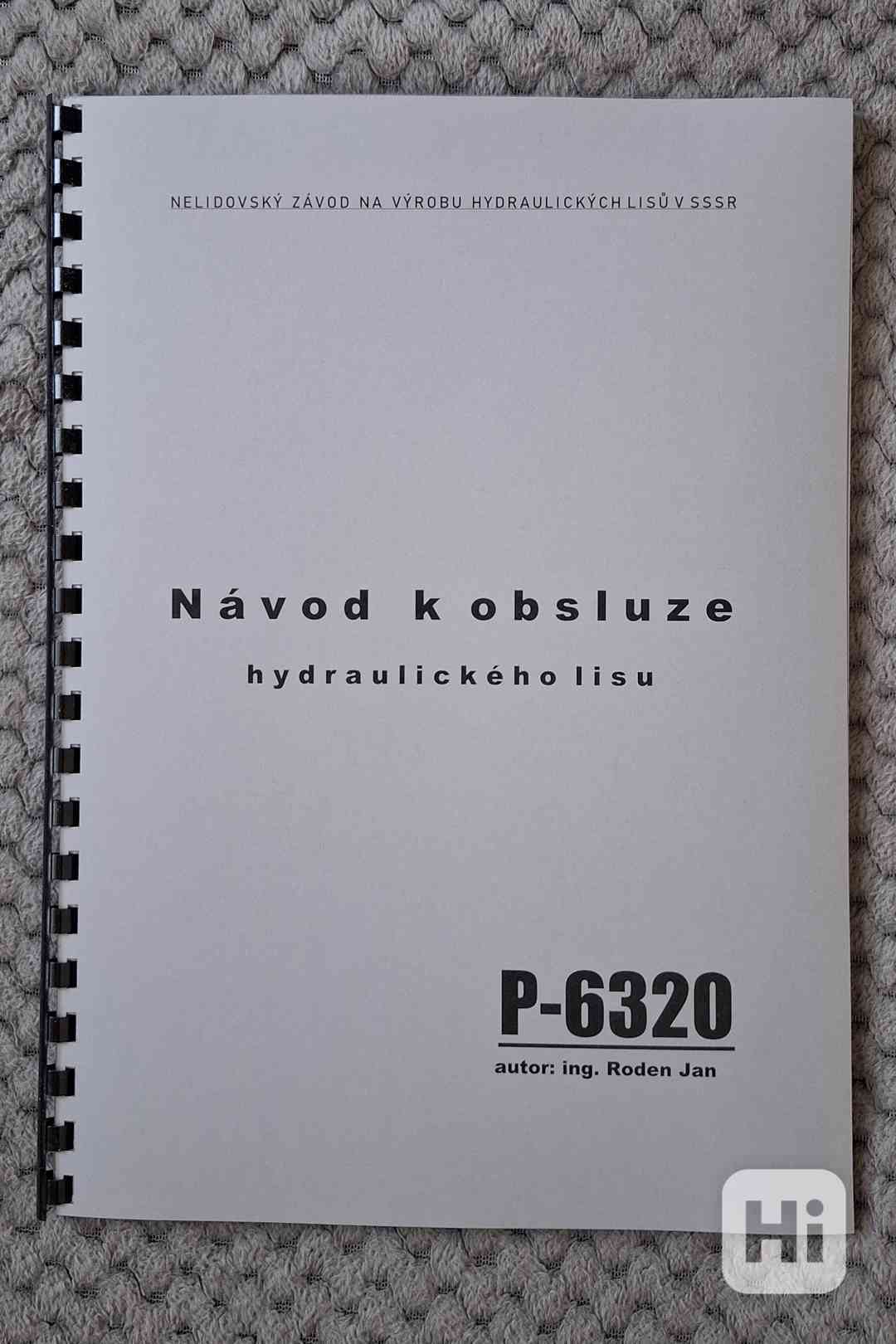 Návod lisu P-6320 - foto 1