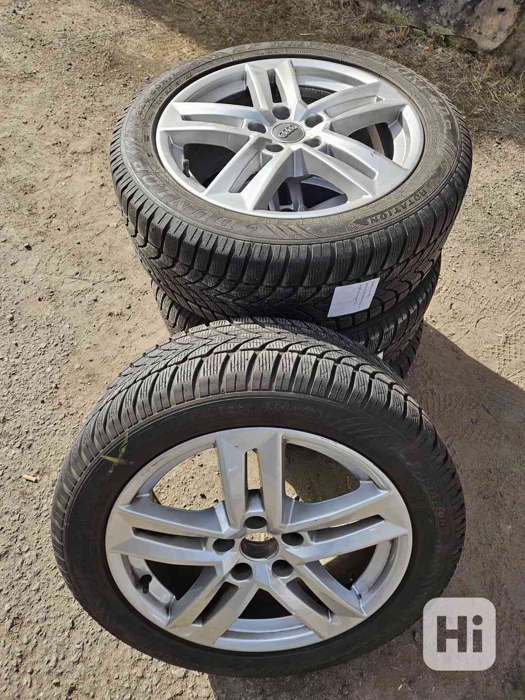 R17" 5x112 Audi A4 A6 7jx17 et42 číslo dílu 8W0601025P pneu  - foto 1