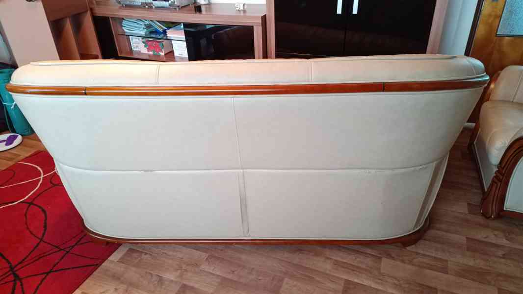 Kožená sedací souprava - sestava 3 částí - foto 7