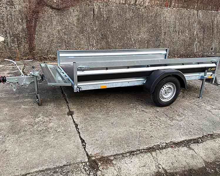 Přívěsný vozík bržděný 1300kg profi, NOVÝ, 3,0m x1,50, DPH - foto 5