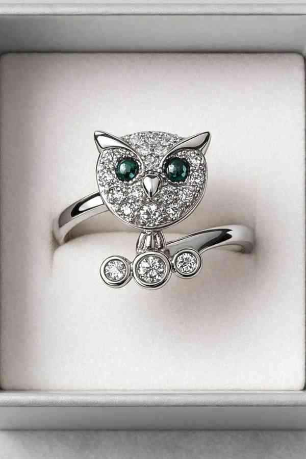 Prsten s motivem kočky