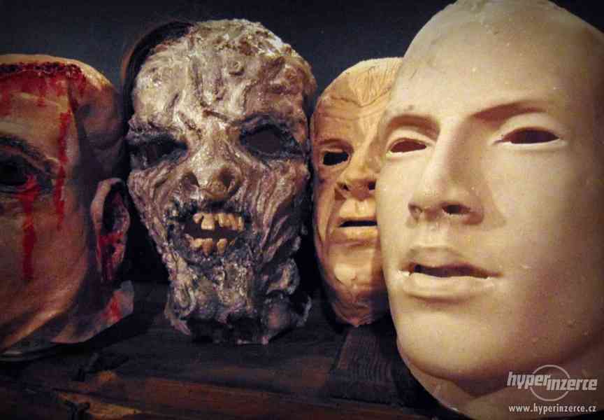 Horor rekvizity pro film, divadlo, únikové hry..latex masky - foto 4