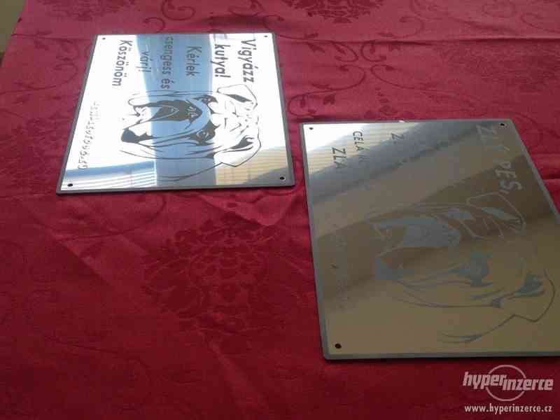 Výstražní cedule pozor pes - foto 15