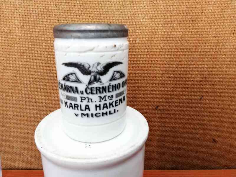 PRODÁM STARÉ LÉKÁRENSKÉ PORCELÁNOVÉ DÓZY  - foto 2