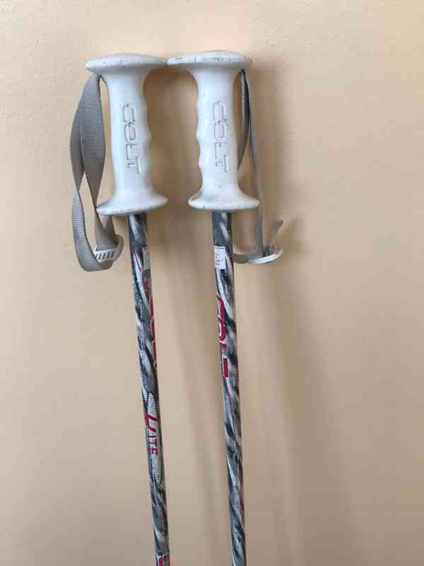 Lyžařské hůlky COLT 120 cm sjezdové,  - foto 2