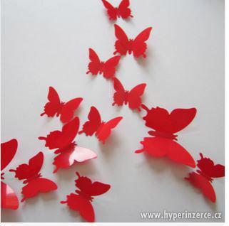 Dekorační 3D motýli- AKCE - foto 5