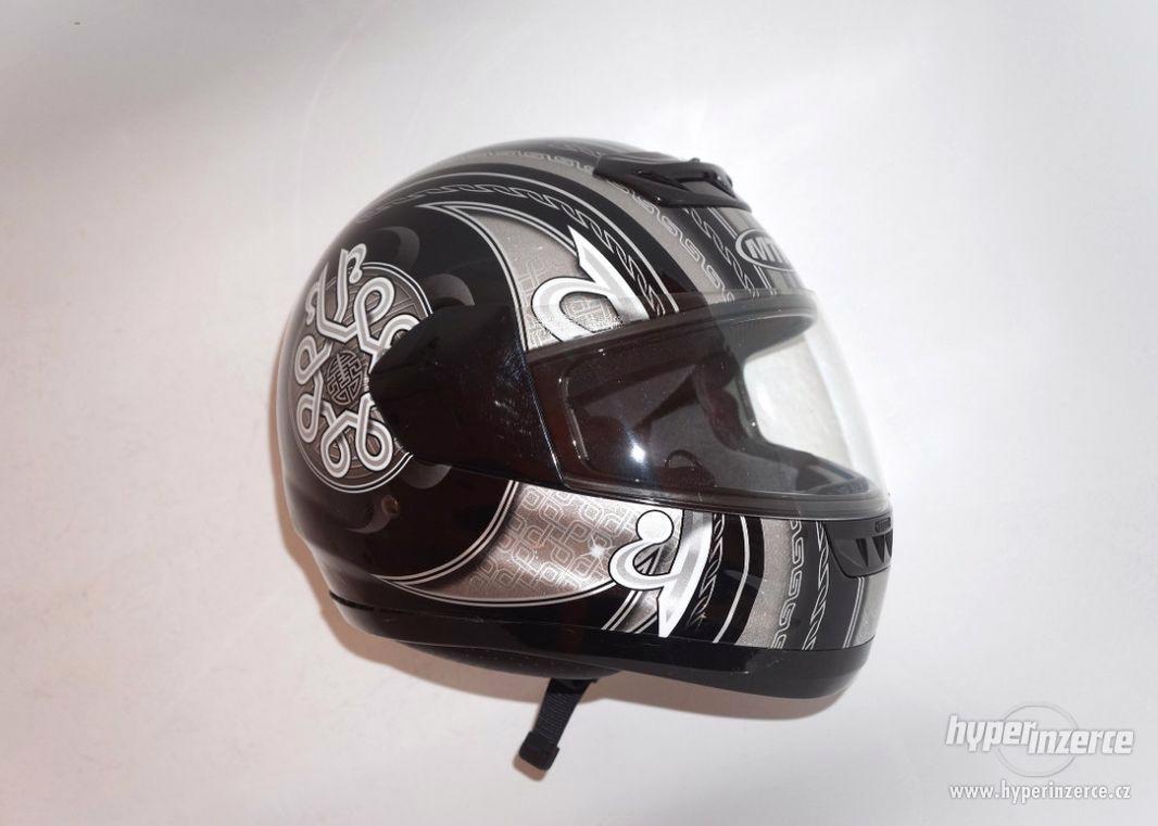 Skoro nová helma na motorku XS motocyklová přilba MTR 58cm. - foto 1