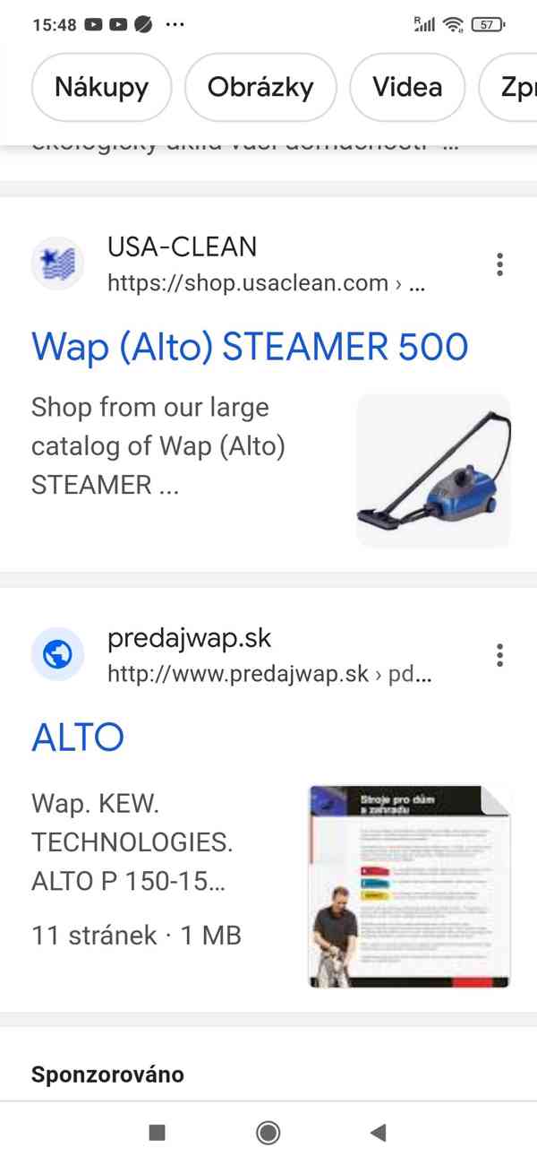 Parní čistič WAP steamer 500 Alto - foto 3