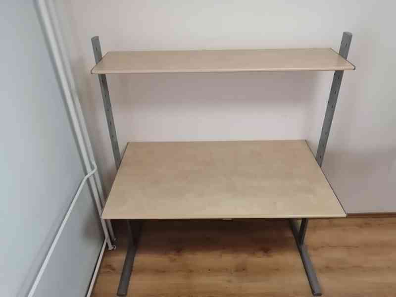 Polohovací psací stůl s policí - Ikea - foto 2