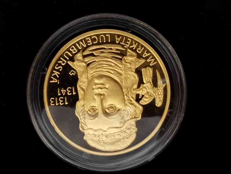 Zlatá medaile Markéta Lucemburská, 999,9 etue+cert