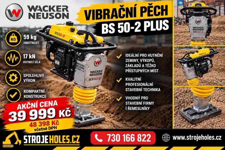 Vibrační pěch Wacker BS 50-2 Plus 59 kg, 17 kN - foto 15