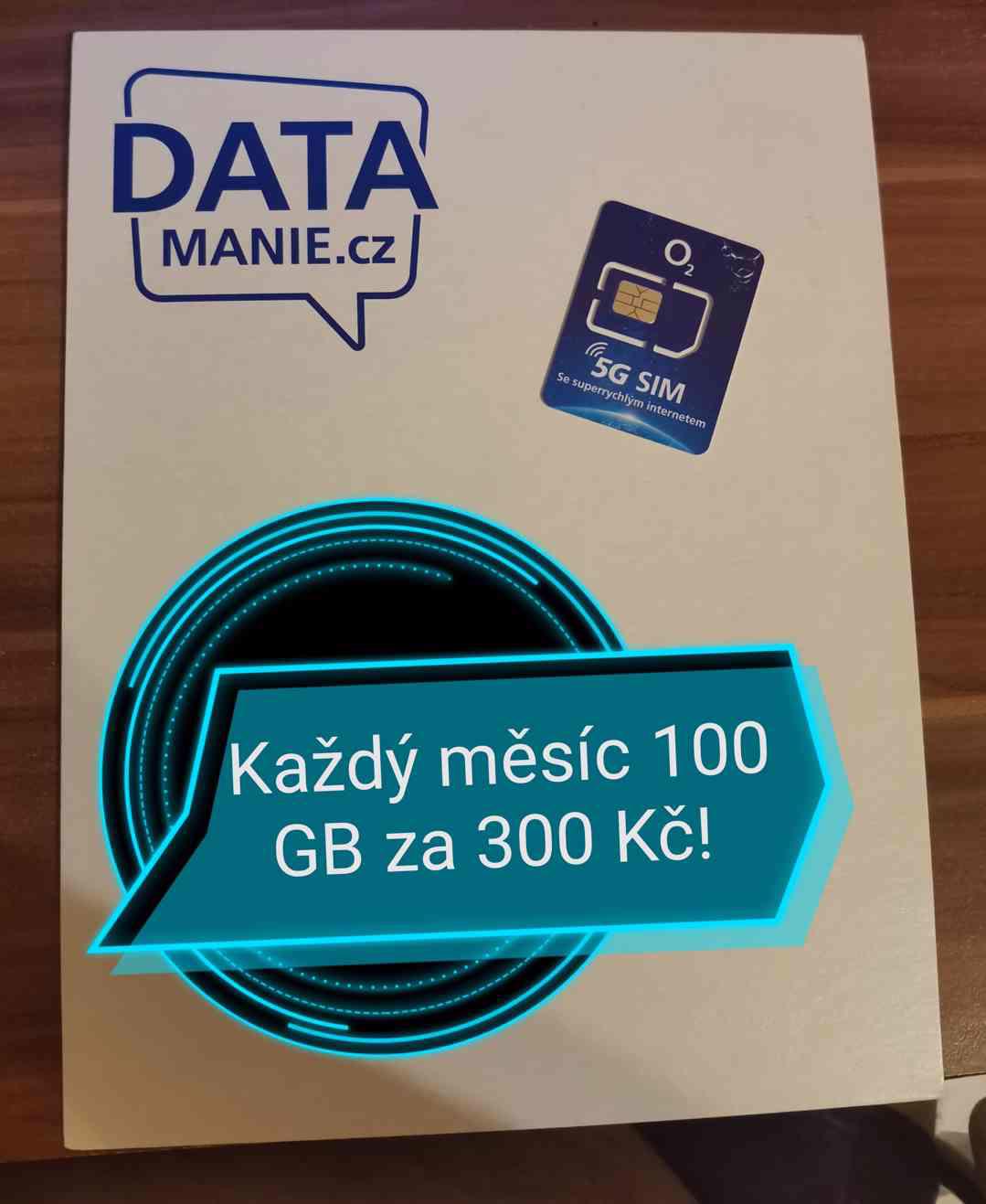 SIM KARTA 100GB ZA 300 Kč MĚSÍČNĚ! - foto 1