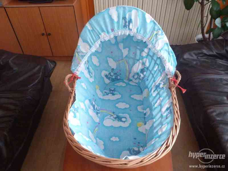 Proutěný košík pro miminko, bez matrace - foto 1