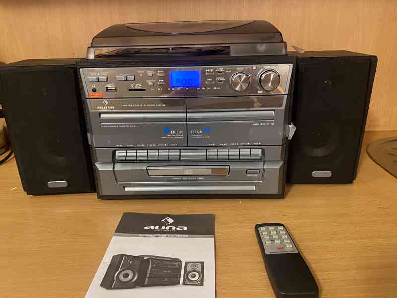 Auna 388-BT je moderní stereo zařízení s gramofonem. - foto 3