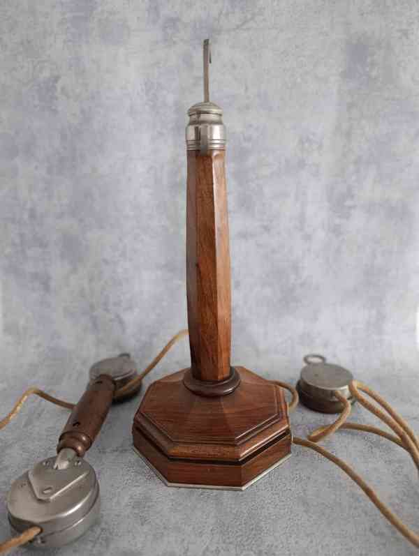 Starý krásný thistoricky telefon GRAMMONT se štítkem - foto 15