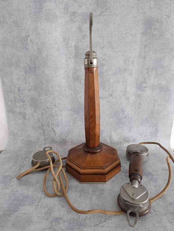 Starý krásný thistoricky telefon GRAMMONT se štítkem - foto 18