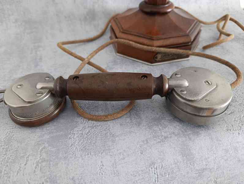 Starý krásný thistoricky telefon GRAMMONT se štítkem - foto 13