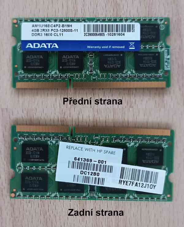 2x RAM Apacer 4GB a 1x RAM ADATA 4GB - foto 3