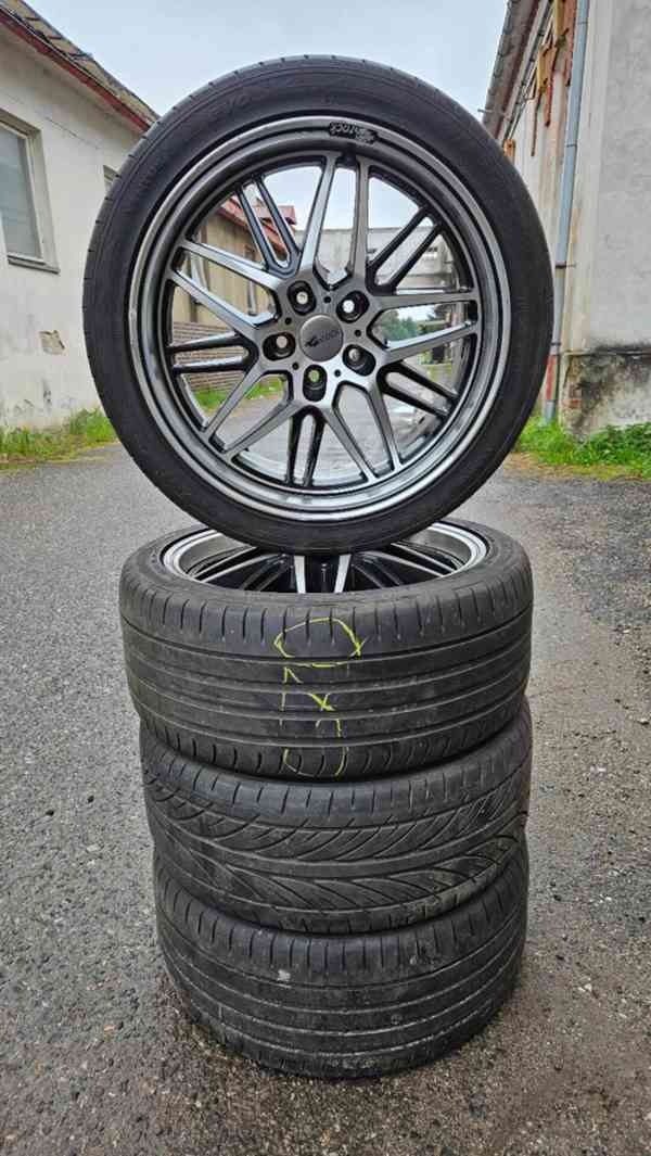 Alu kola Brock límcová – 5x108 + pneu Hankook  Disky:  Značk - foto 2