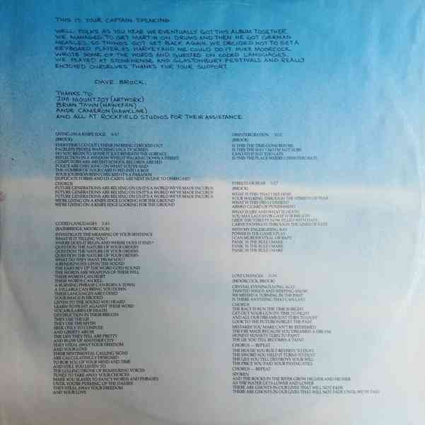 Hawkwind – Sonic Attack   (LP) - foto 3