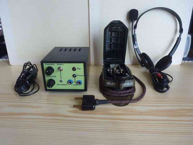 Telegrafní klíč + souprava radisty - foto 2