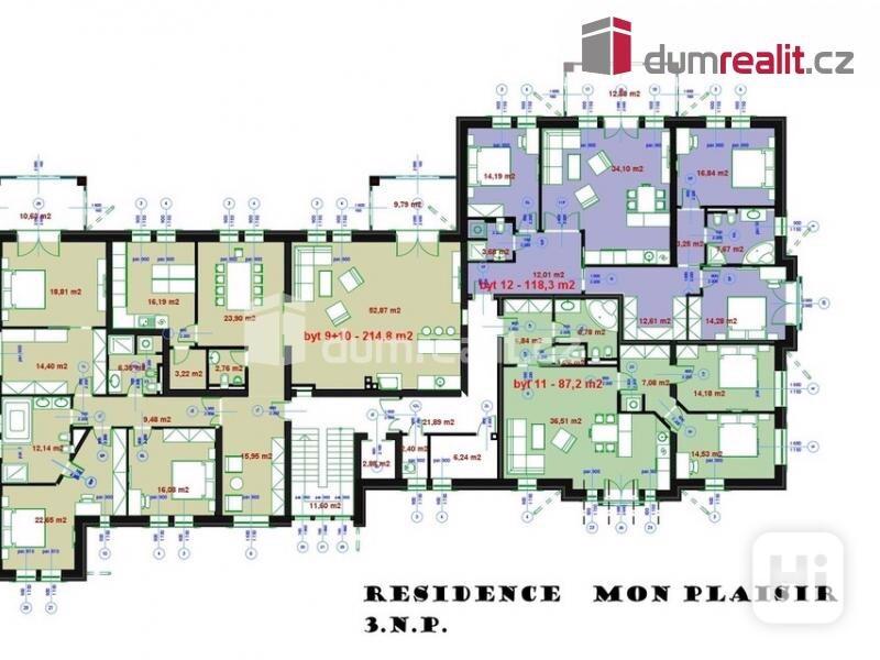 Prodej, byt 5+1, 254,6 m2, Residence Mon Plaisir, Mariánské Lázně - foto 12