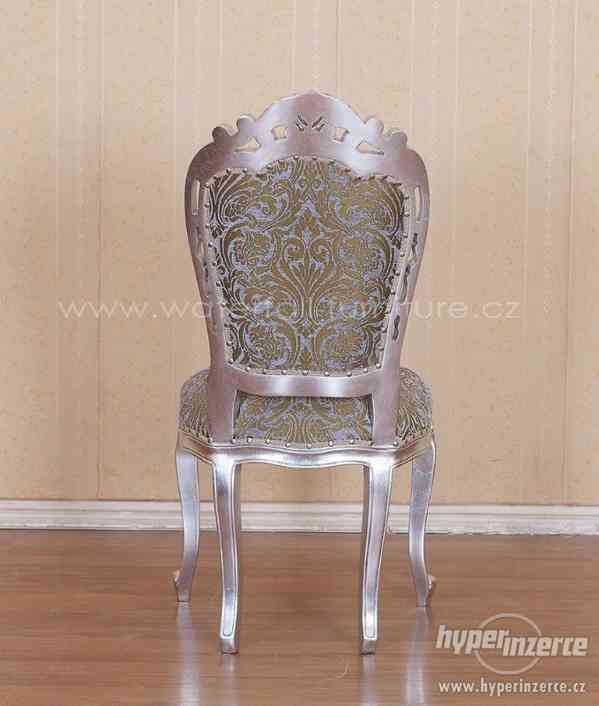 Stříbrná zámecká židle - foto 2