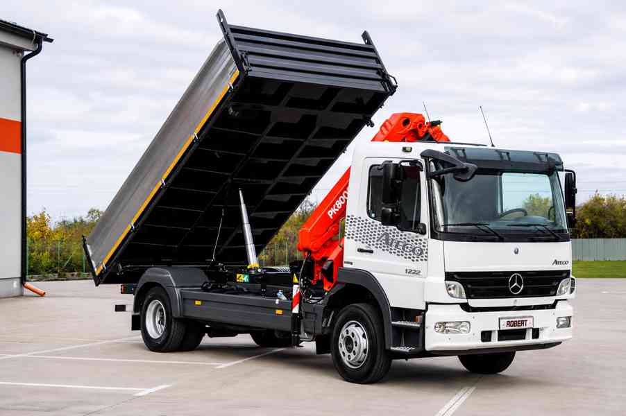 MERCEDES ATEGO 1222 TŘÍSTRANNÝ SKLÁPĚČ HYDRAULICKÁ RUKA EU4 - foto 4
