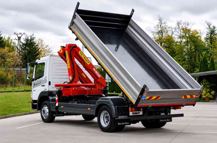 MERCEDES ATEGO 1222 TŘÍSTRANNÝ SKLÁPĚČ HYDRAULICKÁ RUKA EU4 - foto 5