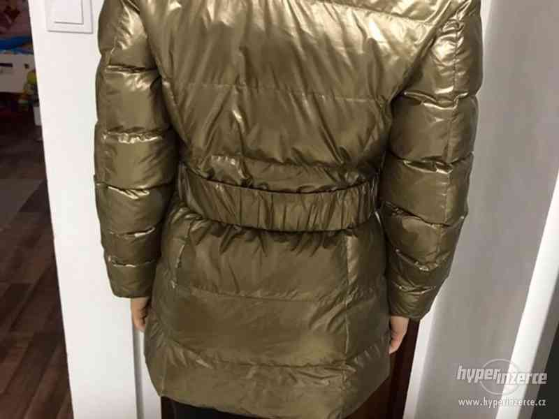 luxusní zlatá zimní dámská bunda v. 36-38 frac zn. FRIME - foto 2