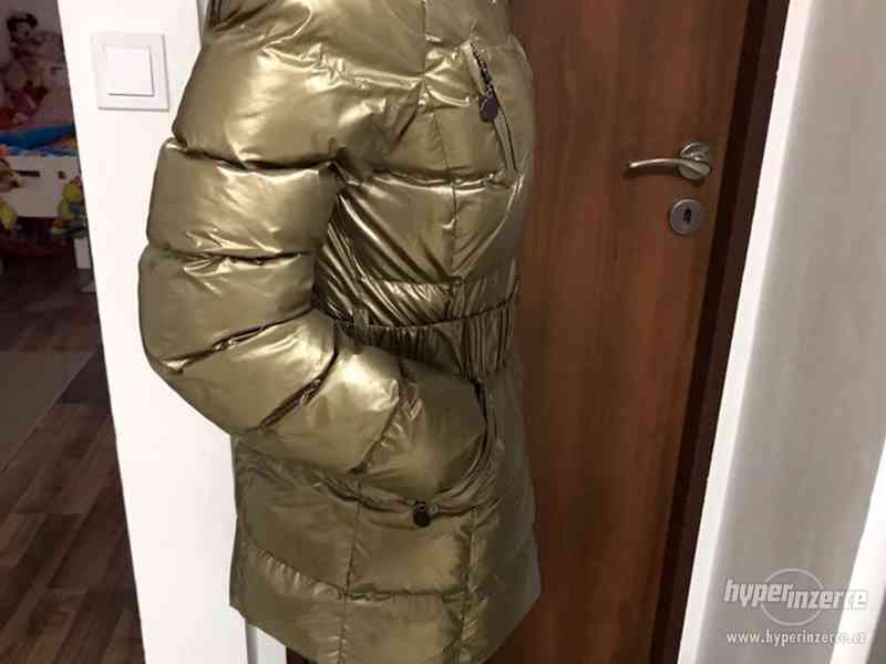 luxusní zlatá zimní dámská bunda v. 36-38 frac zn. FRIME - foto 3