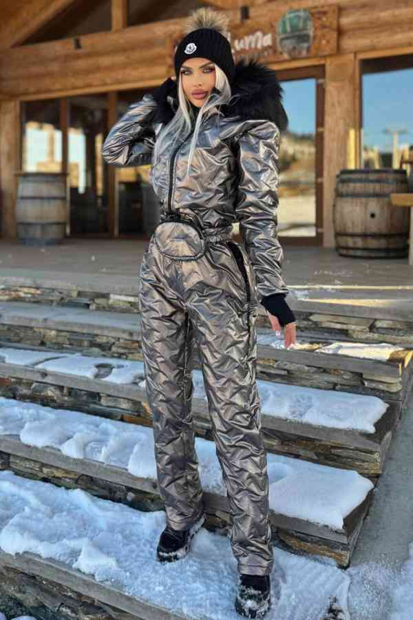 Stylovy damsky lyziarsky overal s kozusinou NOVY - foto 8