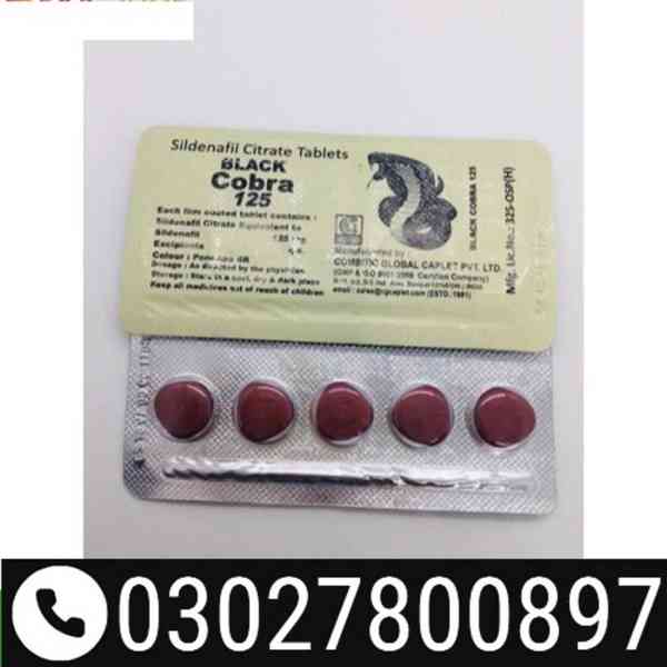 Black Cobra 125mg Tablets in Pakistan ` 0302`7800897 ` Best