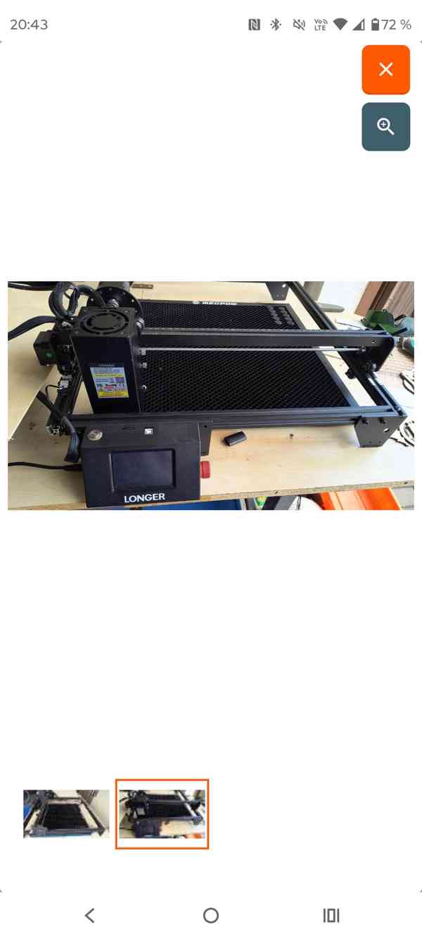 Laserová gravirka Longer Ray5 20w - foto 2