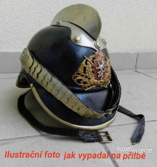 Starý hasičský odznak ČESKÉ KRÁLOVSTVÍ - kopaný - foto 3