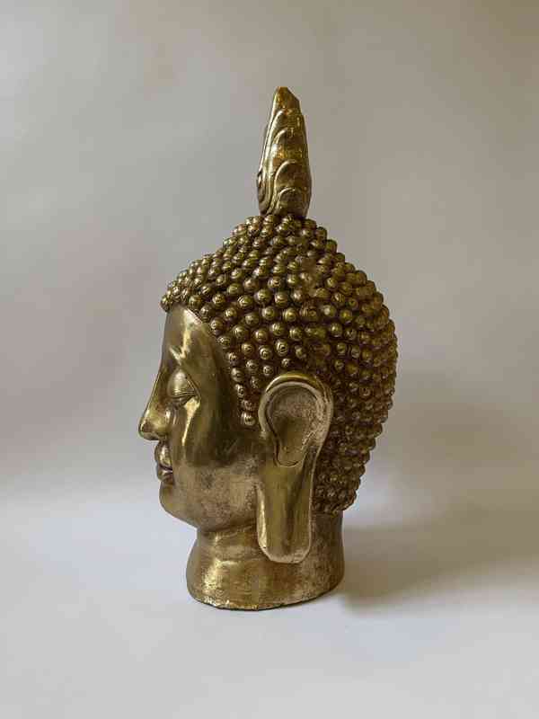 Buddha - zlatá hlava - foto 2