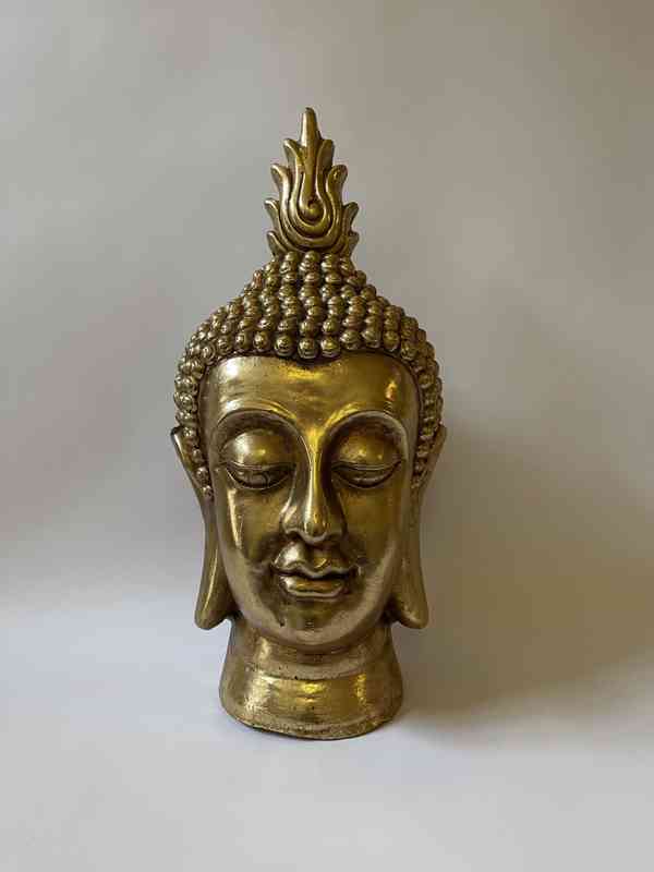 Buddha - zlatá hlava - foto 1