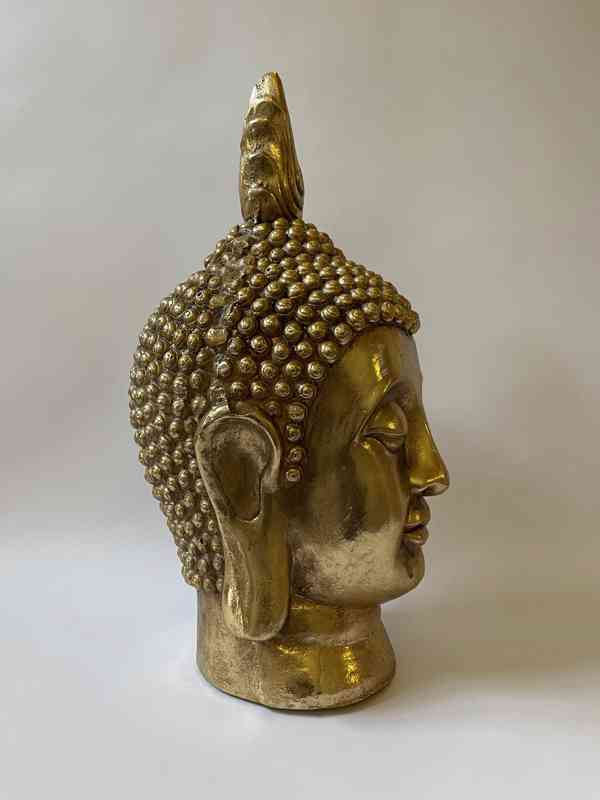 Buddha - zlatá hlava - foto 3