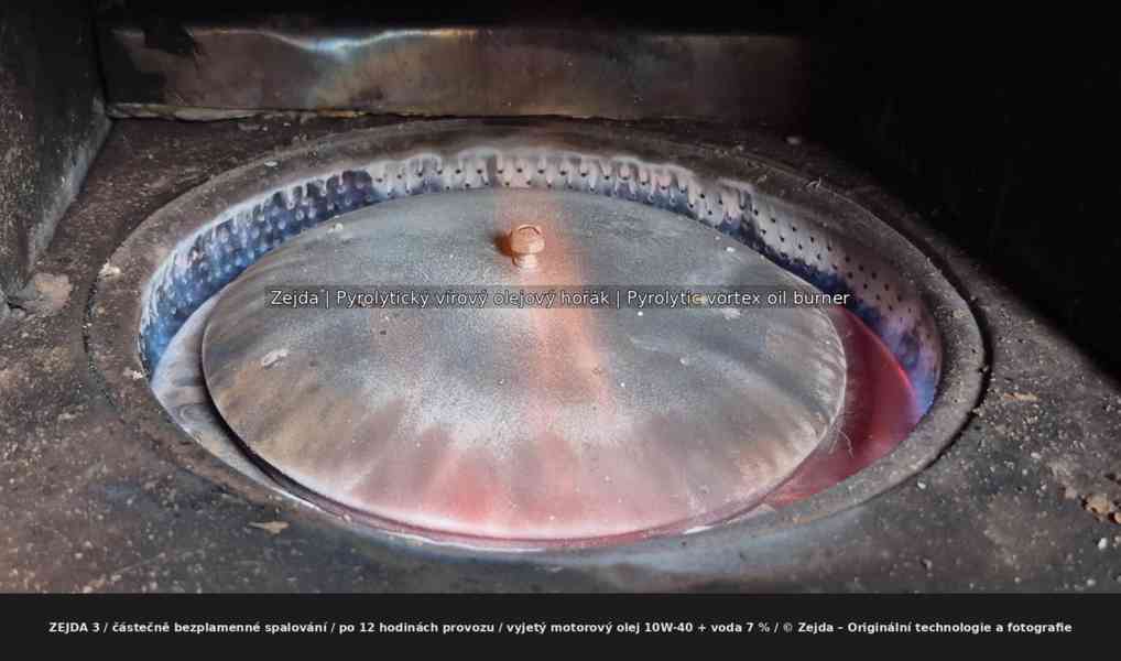 Hořák na vyjetý olej, topení olejem, pyrolytická technologie - foto 4