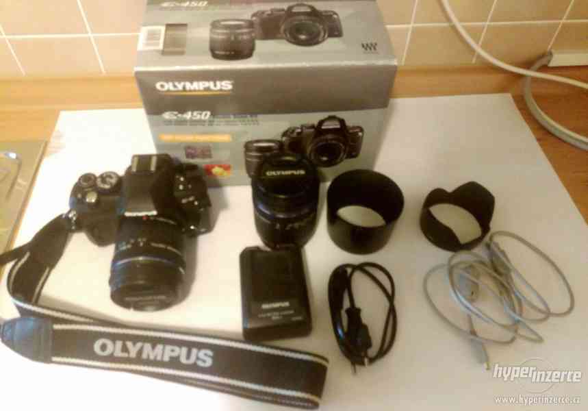 Prodám digitální zrcadlovku Olympus E-450 - foto 1
