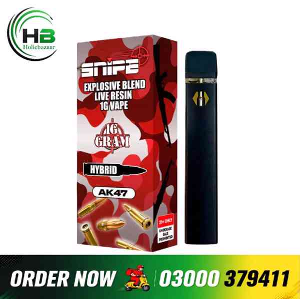 Snipe THCP Live Resin Disposable 1G  AK47 Hybrid 03000379411